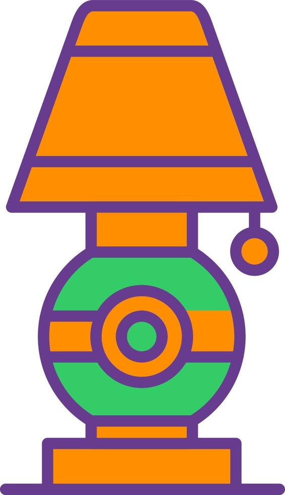 Desk Lamp Creative Icon Design vector