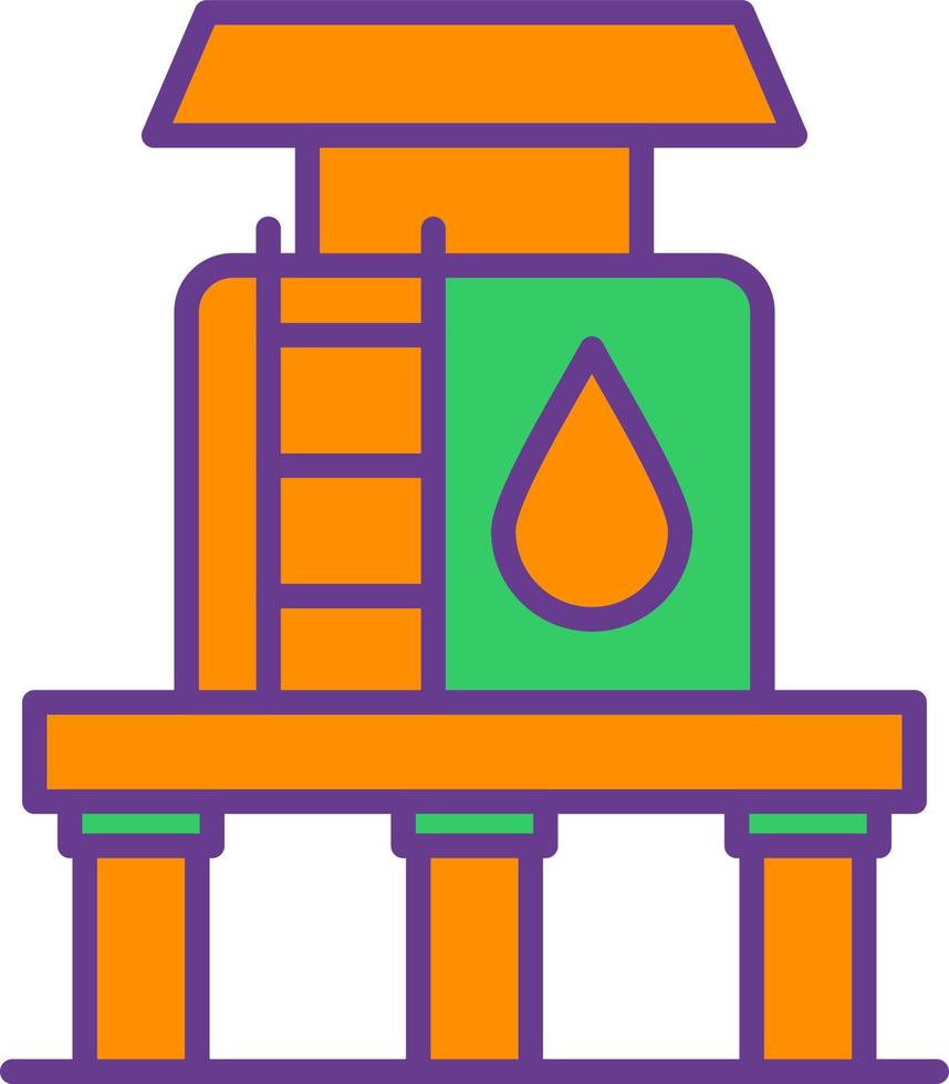 Water Tank Creative Icon Design vector