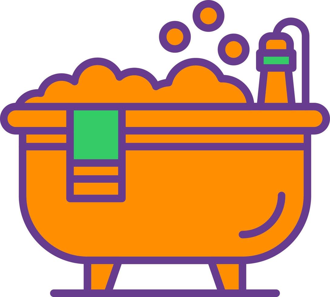 Bathtub Creative Icon Design vector