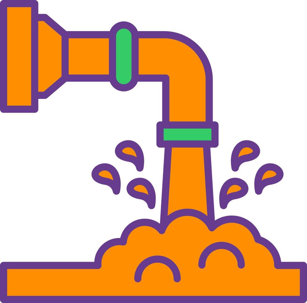 Waste Water Creative Icon Design vector