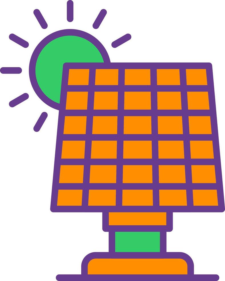 Solar Panel Creative Icon Design vector