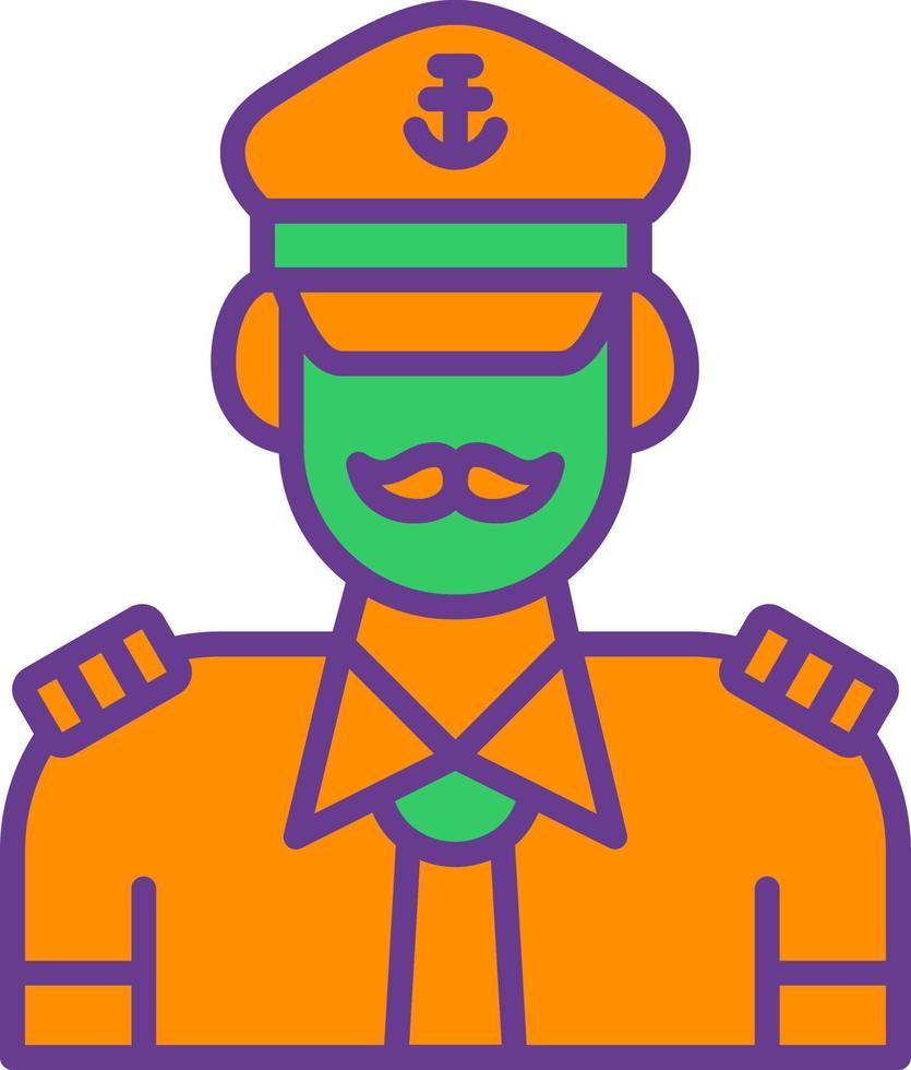 Captain Creative Icon Design vector
