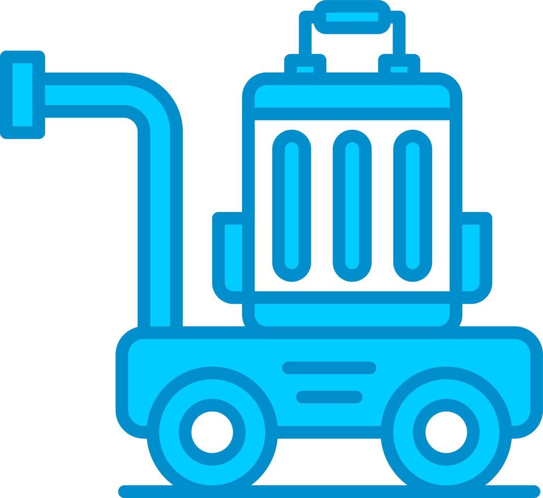 Luggage Cart Creative Icon Design vector