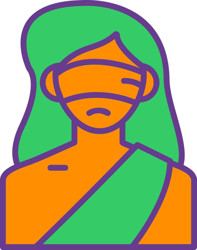 Lady Justice Creative Icon Design vector