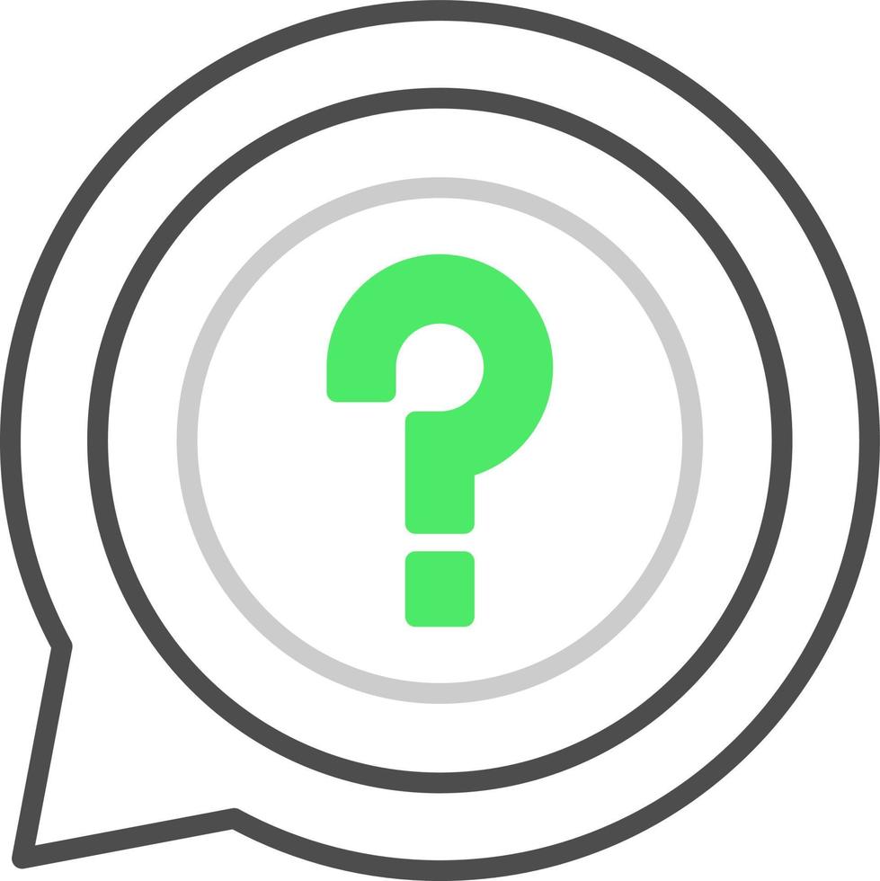 Question Creative Icon Design vector