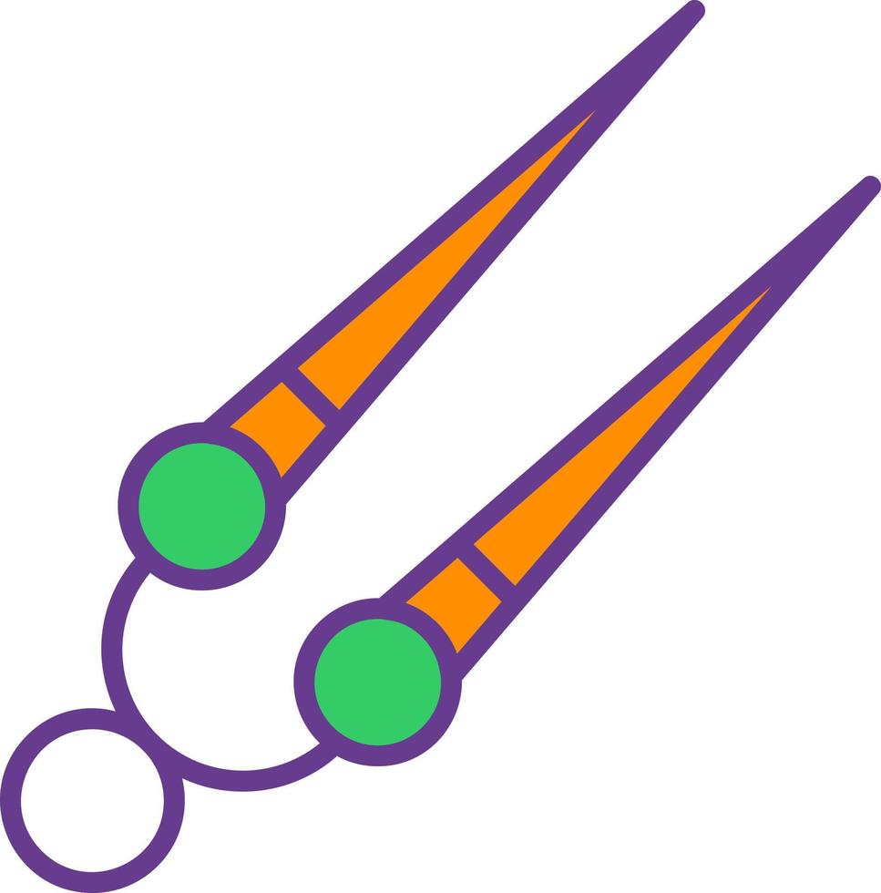 Knitting Needles Creative Icon Design vector