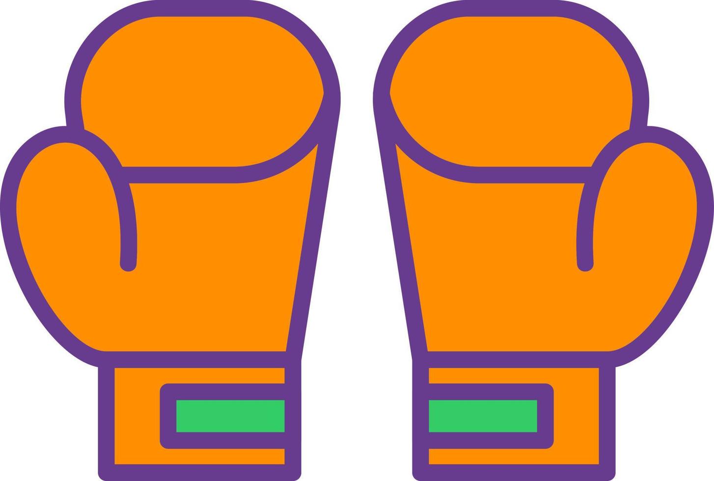 diseño de icono creativo de guantes de boxeo vector