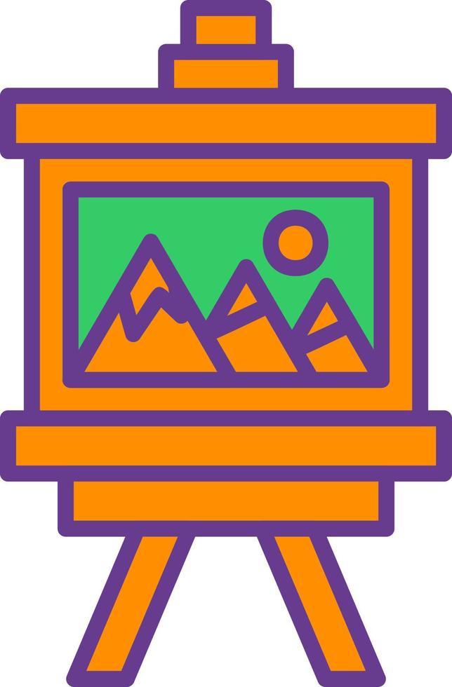Canvas Creative Icon Design vector