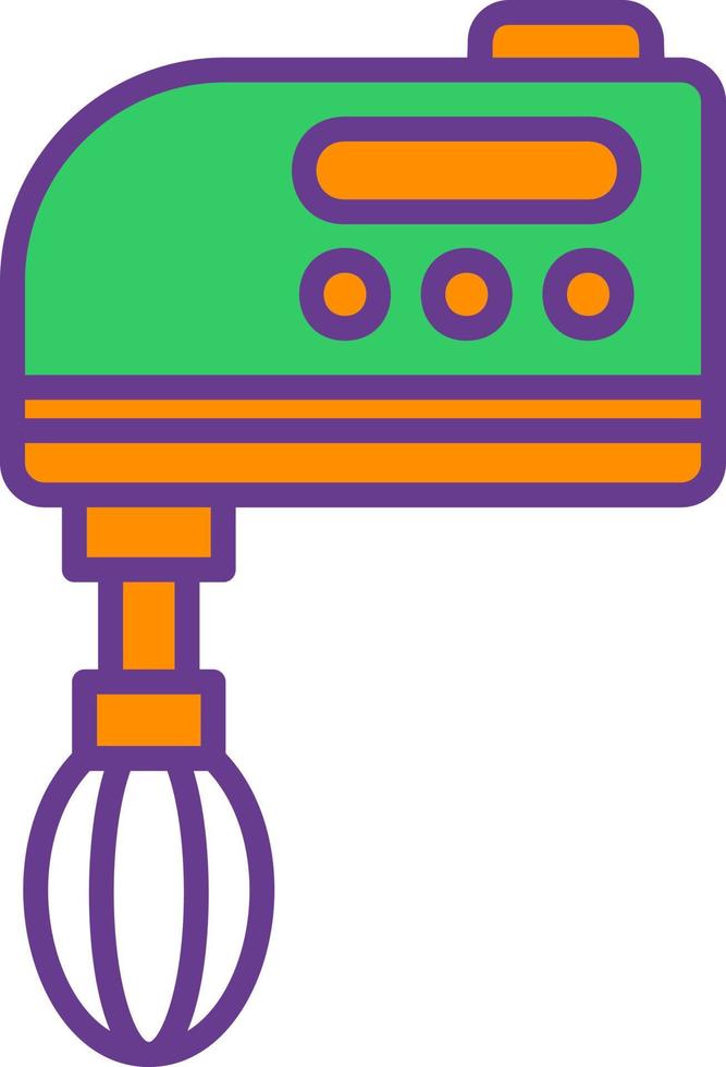 Hand Mixer Creative Icon Design vector