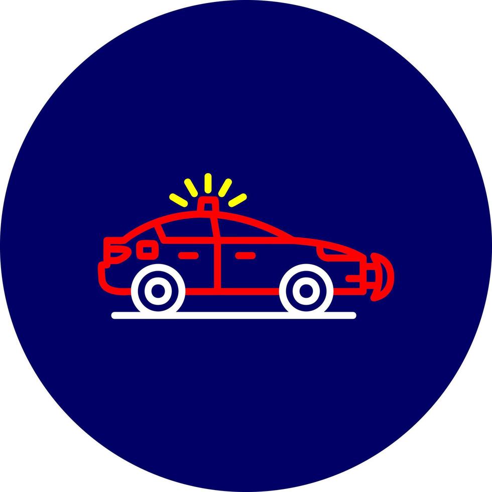 Police Car Creative Icon Design vector