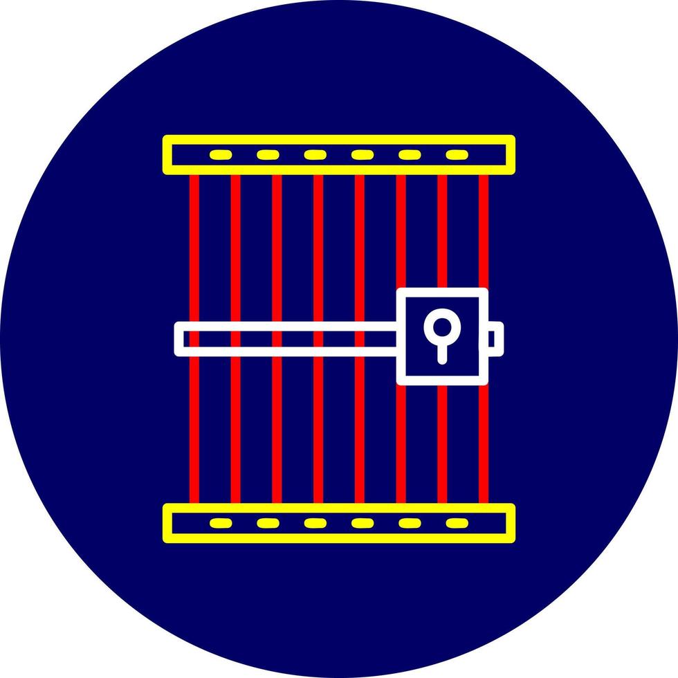 Jail Creative Icon Design vector