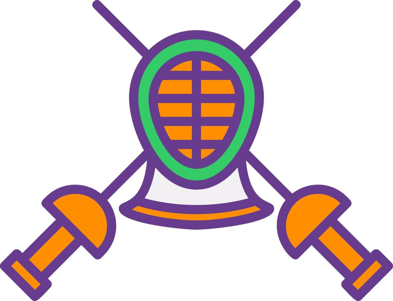 Fencing Creative Icon Design vector