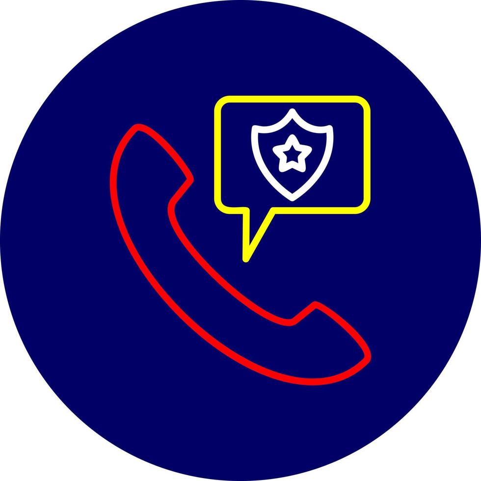 Police Call Creative Icon Design vector