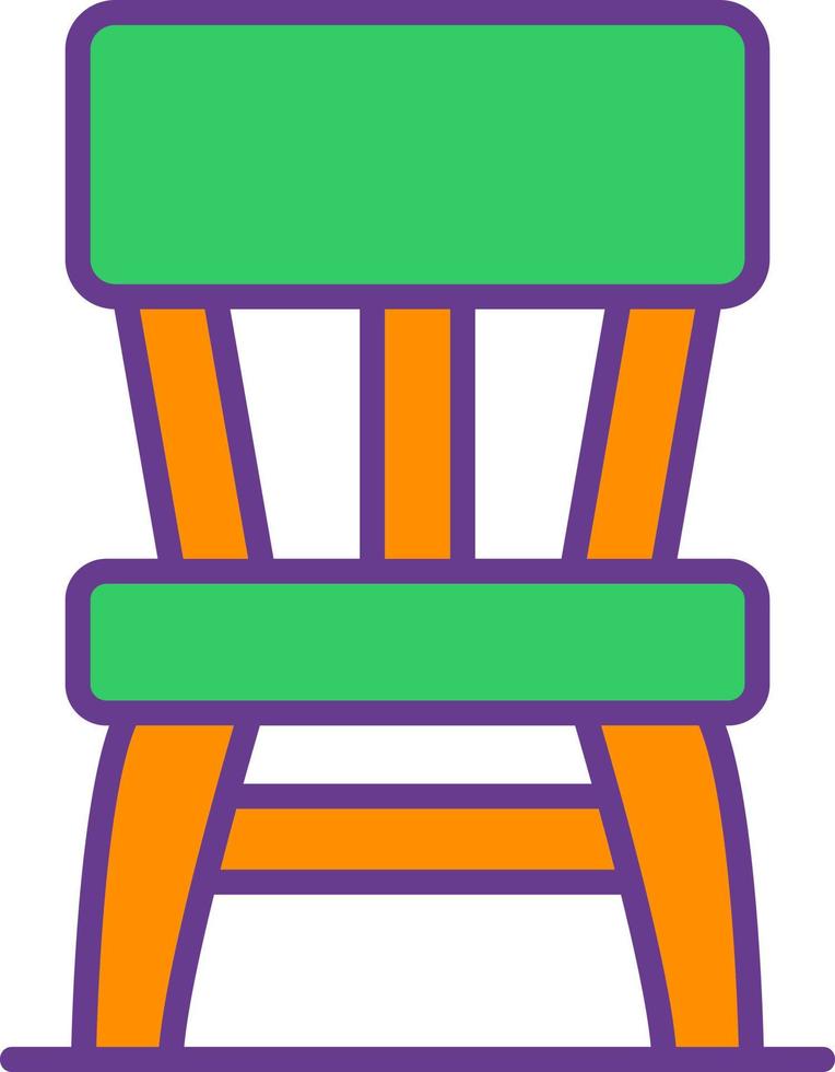Wooden Chair Creative Icon Design vector