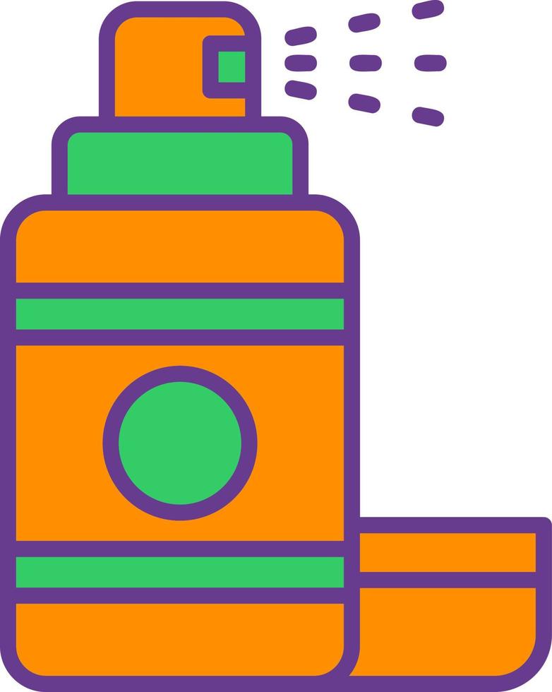 Hair Spray Creative Icon Design vector