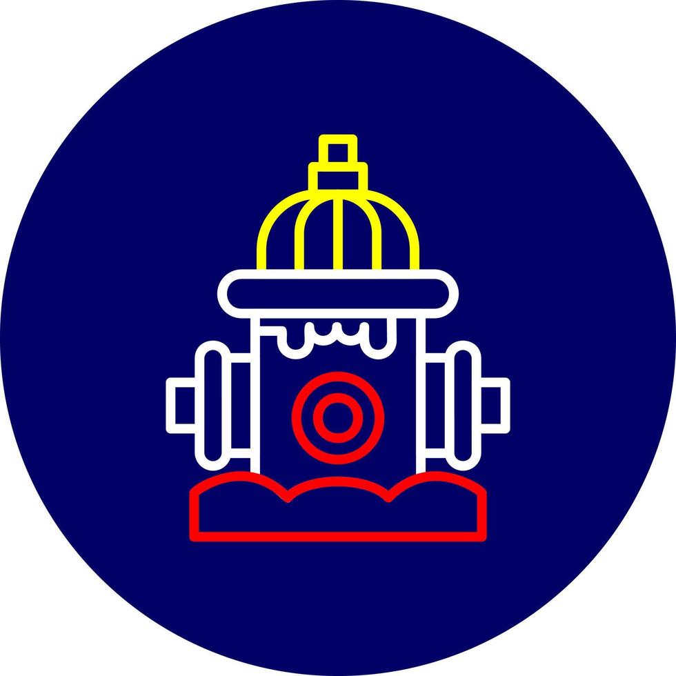 Fire Hydrant Creative Icon Design vector