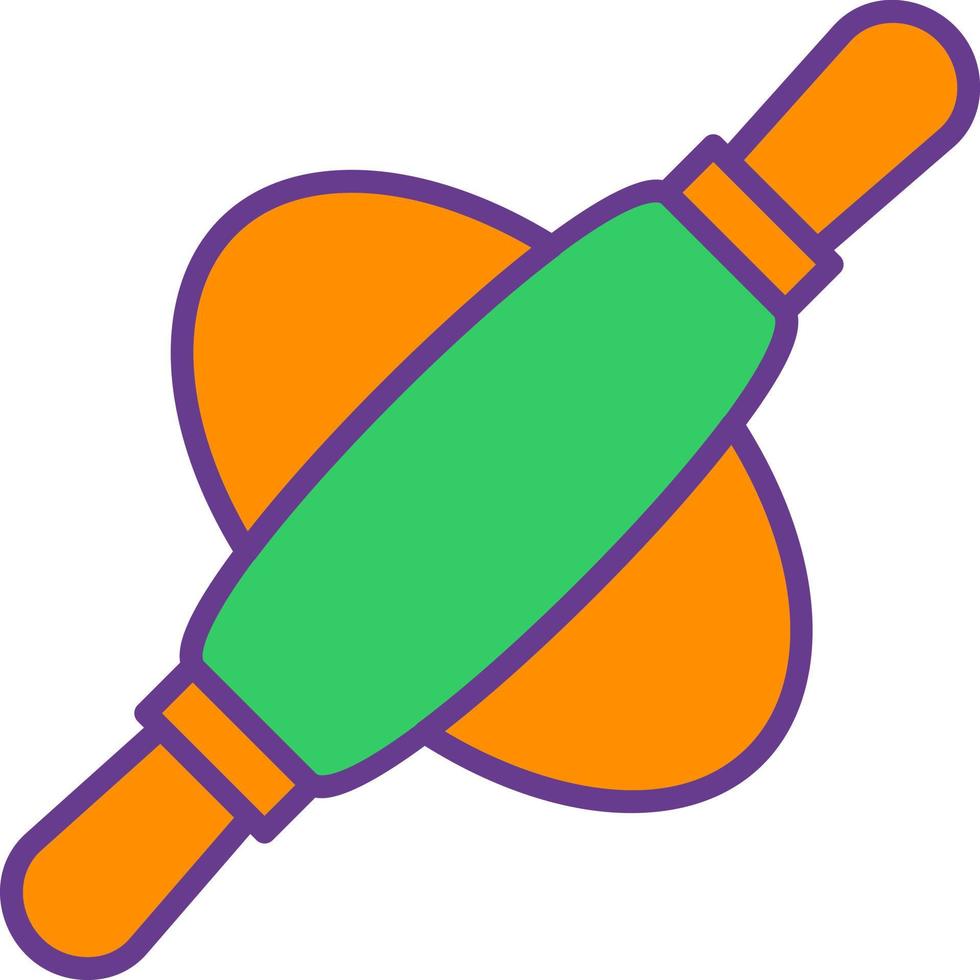 Rolling Pin Creative Icon Design vector