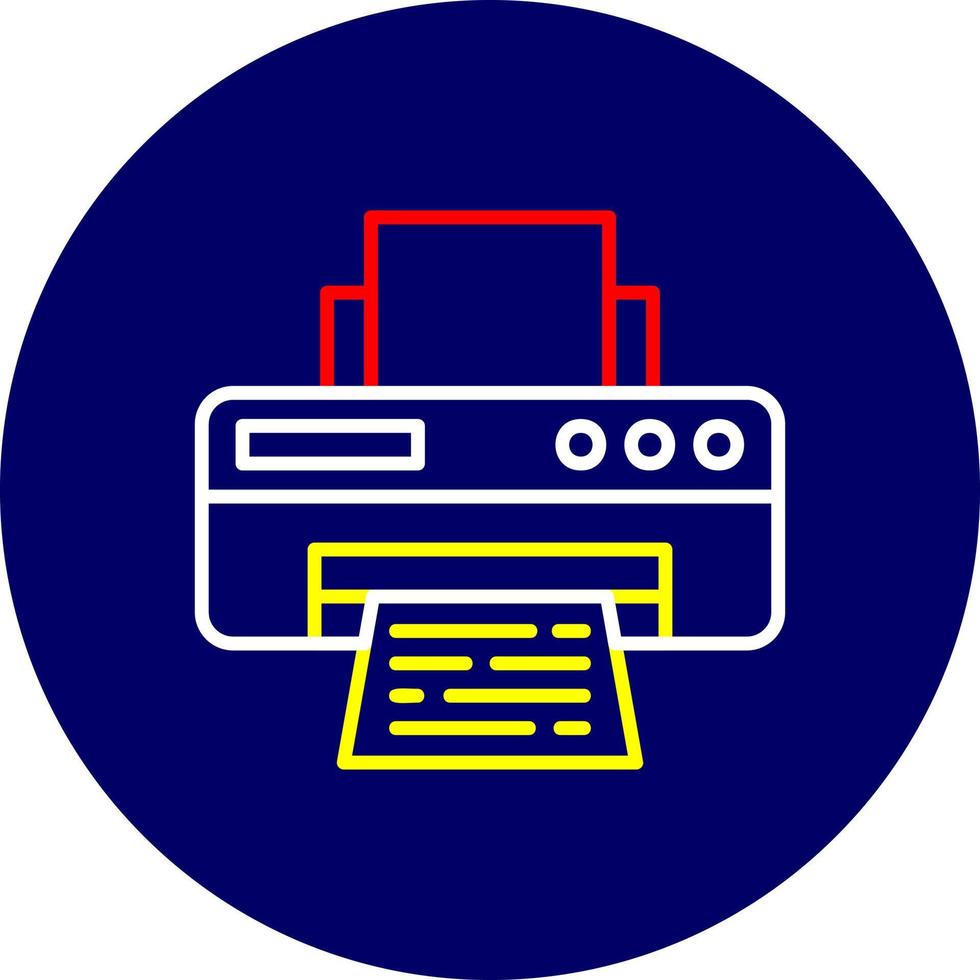 Printer Creative Icon Design vector