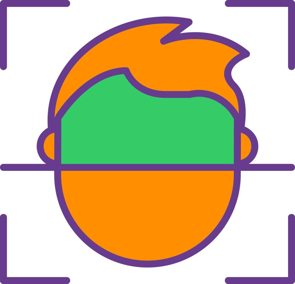 Face Id Creative Icon Design vector