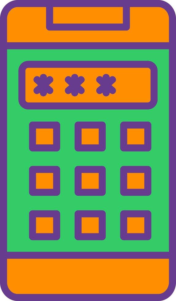 Pin Code Creative Icon Design vector