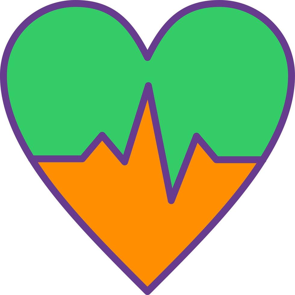 Heart Rate Creative Icon Design vector