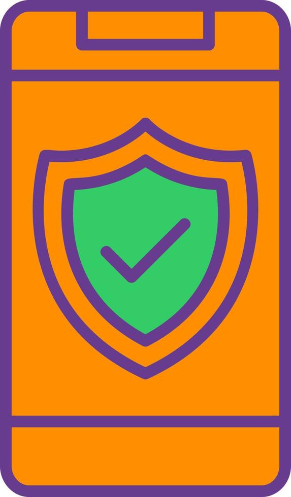 Phone Insurance Creative Icon Design vector