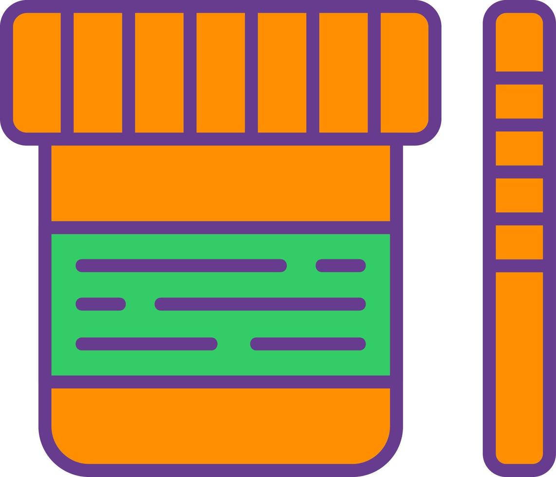 Urine Test Creative Icon Design vector