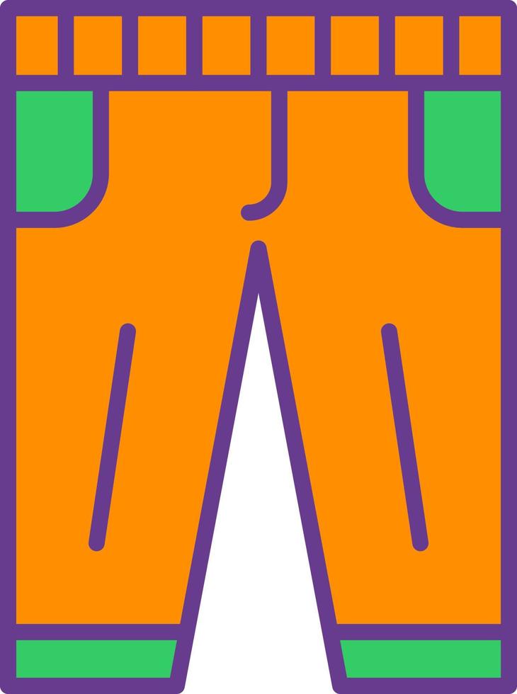 diseño de icono creativo de pantalones vector