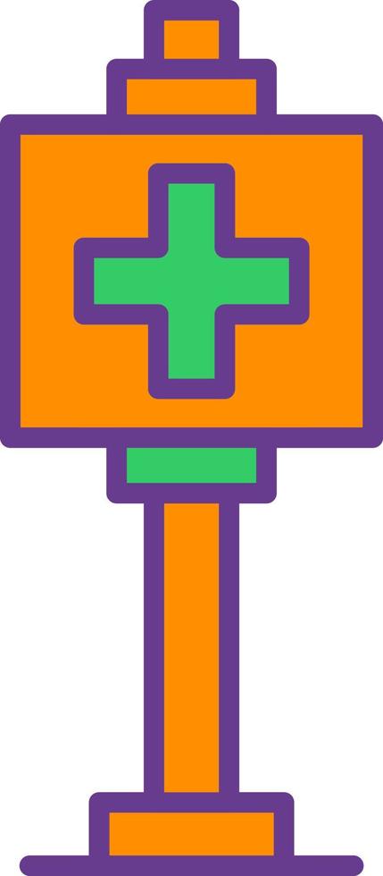 Healthcare Sign Board Creative Icon Design vector