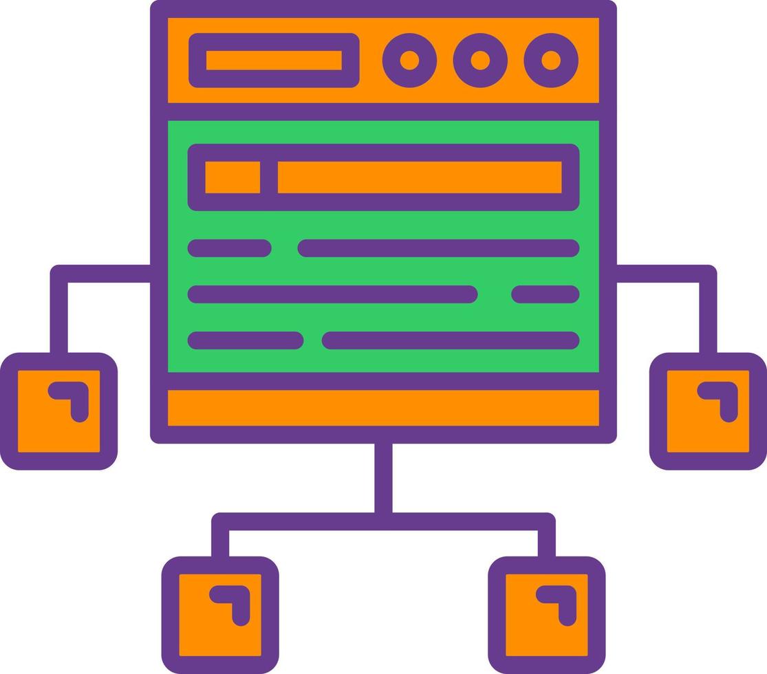 Sitemap Creative Icon Design vector