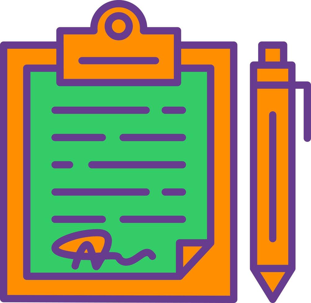 Contract Creative Icon Design vector