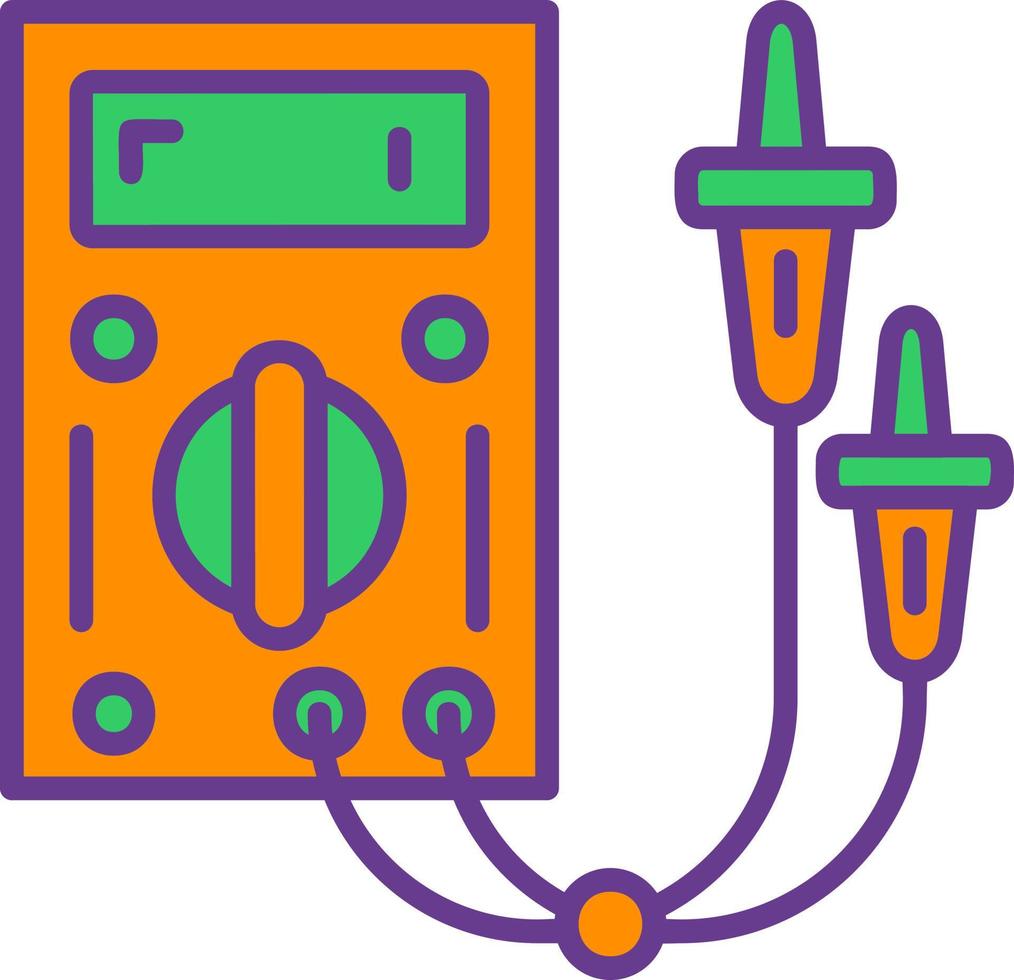 Electric Tester Creative Icon Design vector