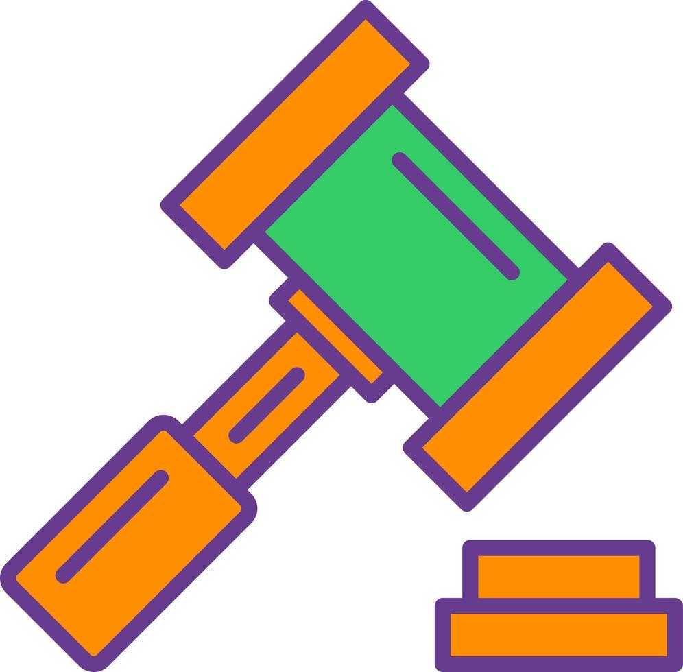 Gavel Creative Icon Design vector
