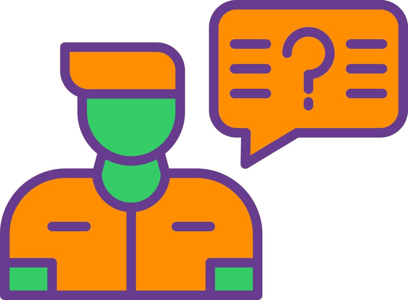Question Creative Icon Design vector