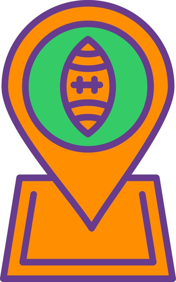 Football Location Creative Icon Design vector