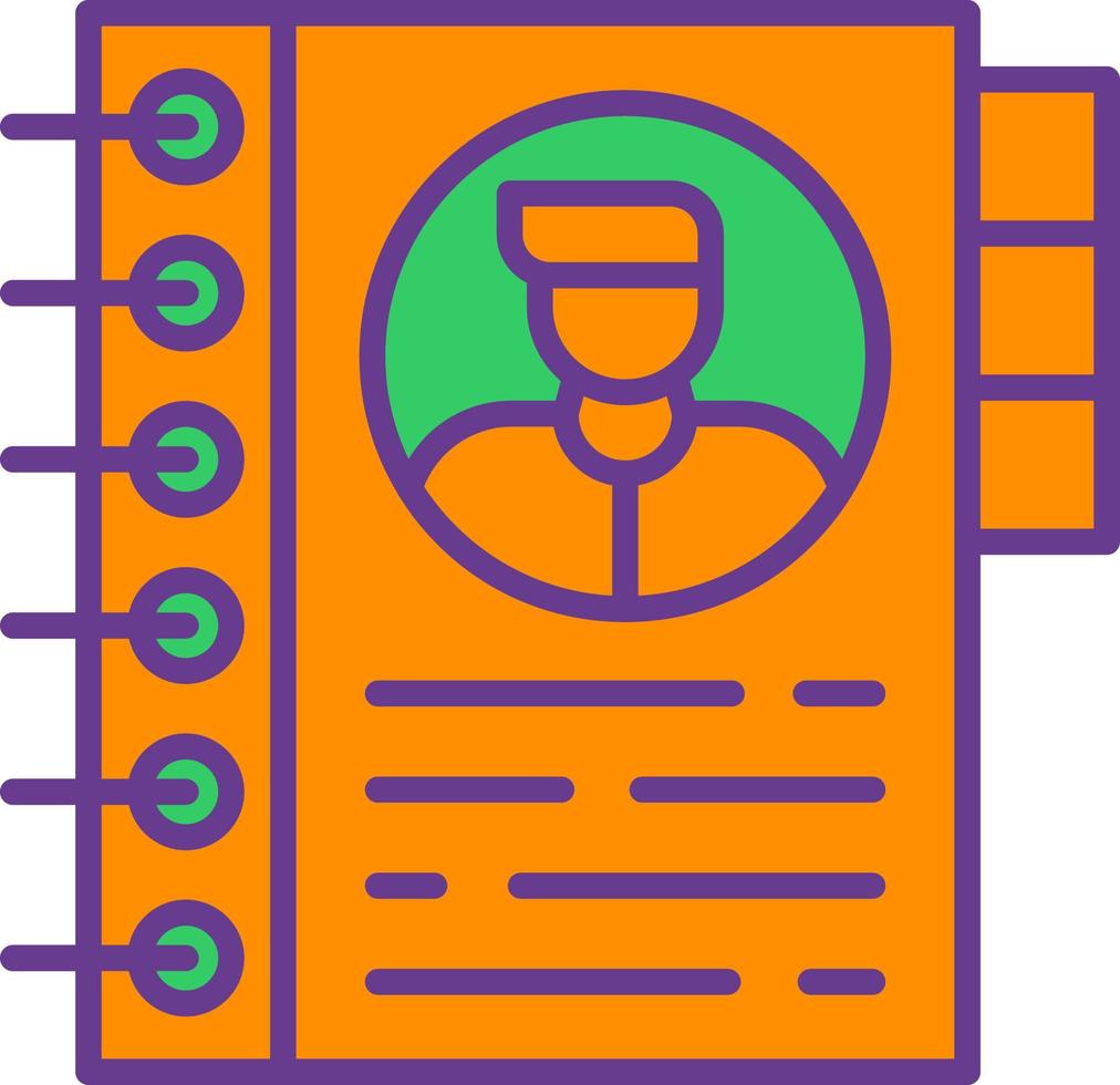 Phone Book Creative Icon Design vector