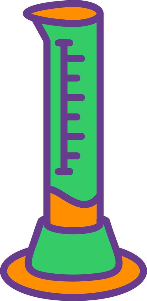 Graduated Cylinder Creative Icon Design vector