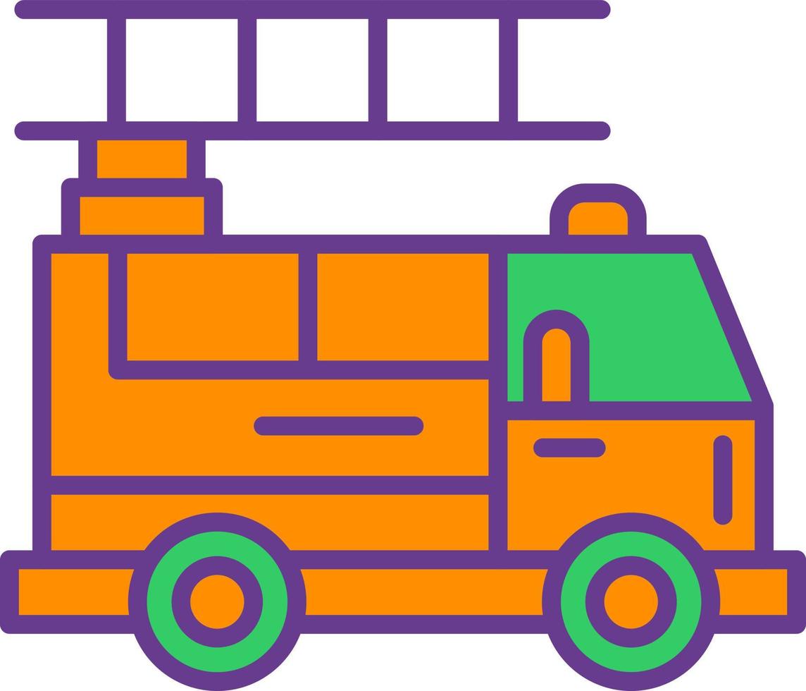 Fire Truck Creative Icon Design vector