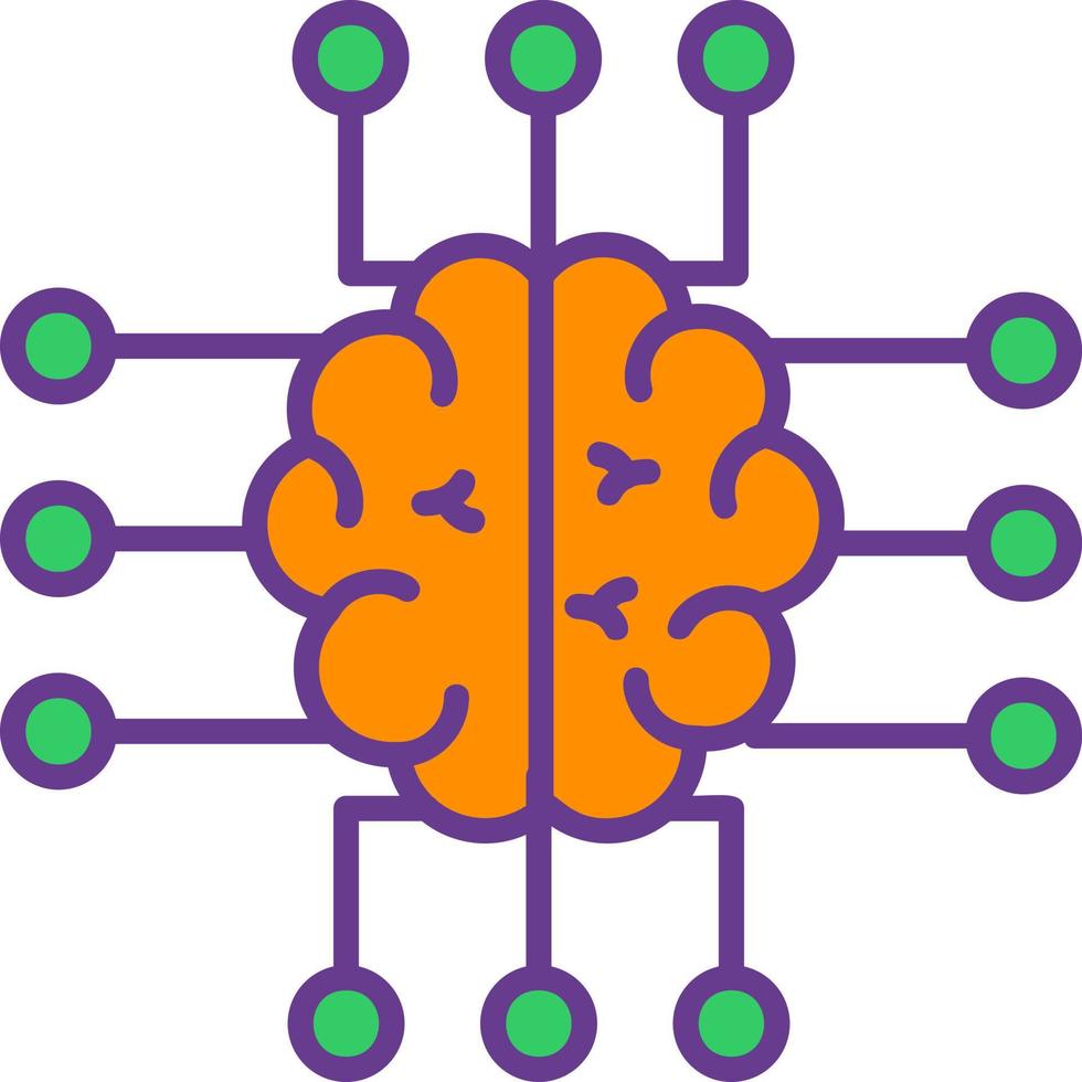 Neuroimaging Creative Icon Design vector