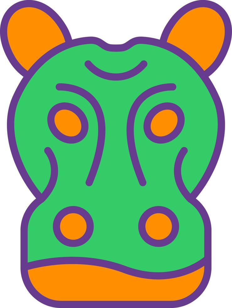 Hippopotamus Creative Icon Design vector