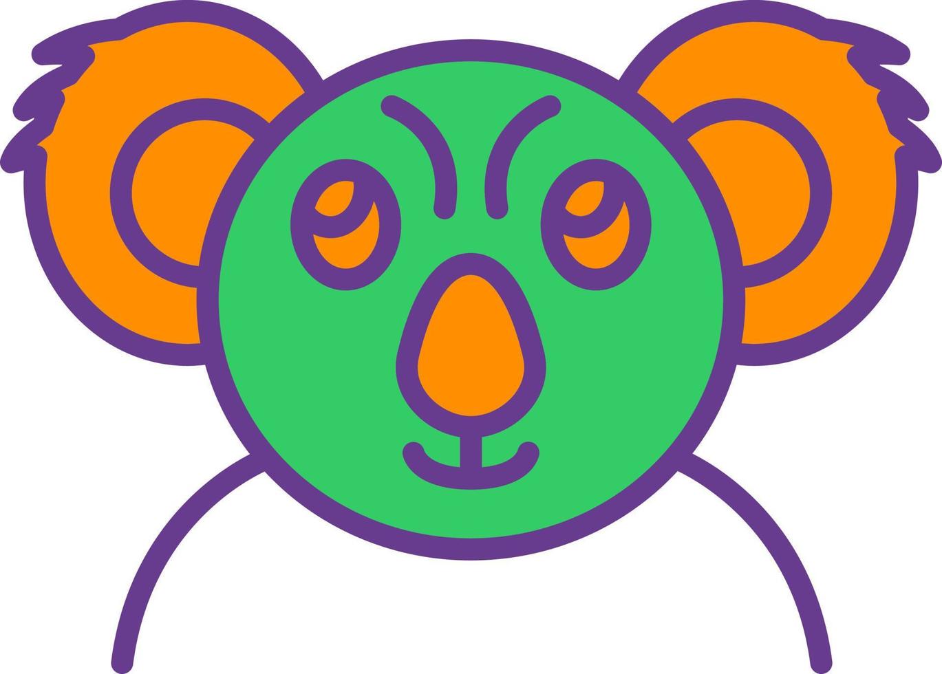 diseño de icono creativo de koala vector
