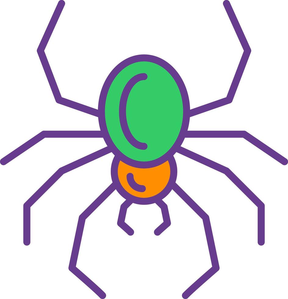 Spider Creative Icon Design vector