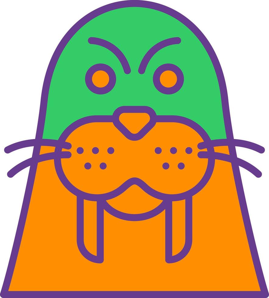 Walrus Creative Icon Design vector