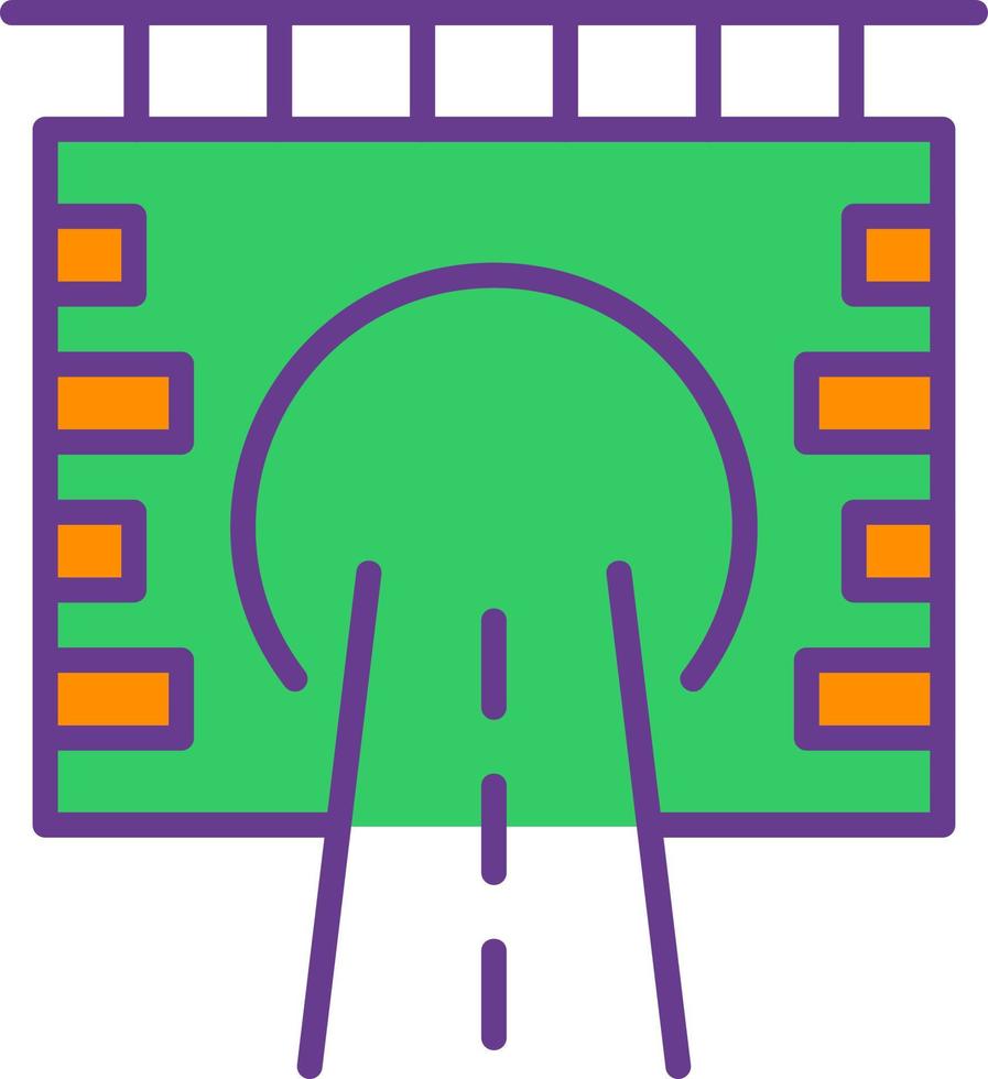 Tunnel Creative Icon Design vector