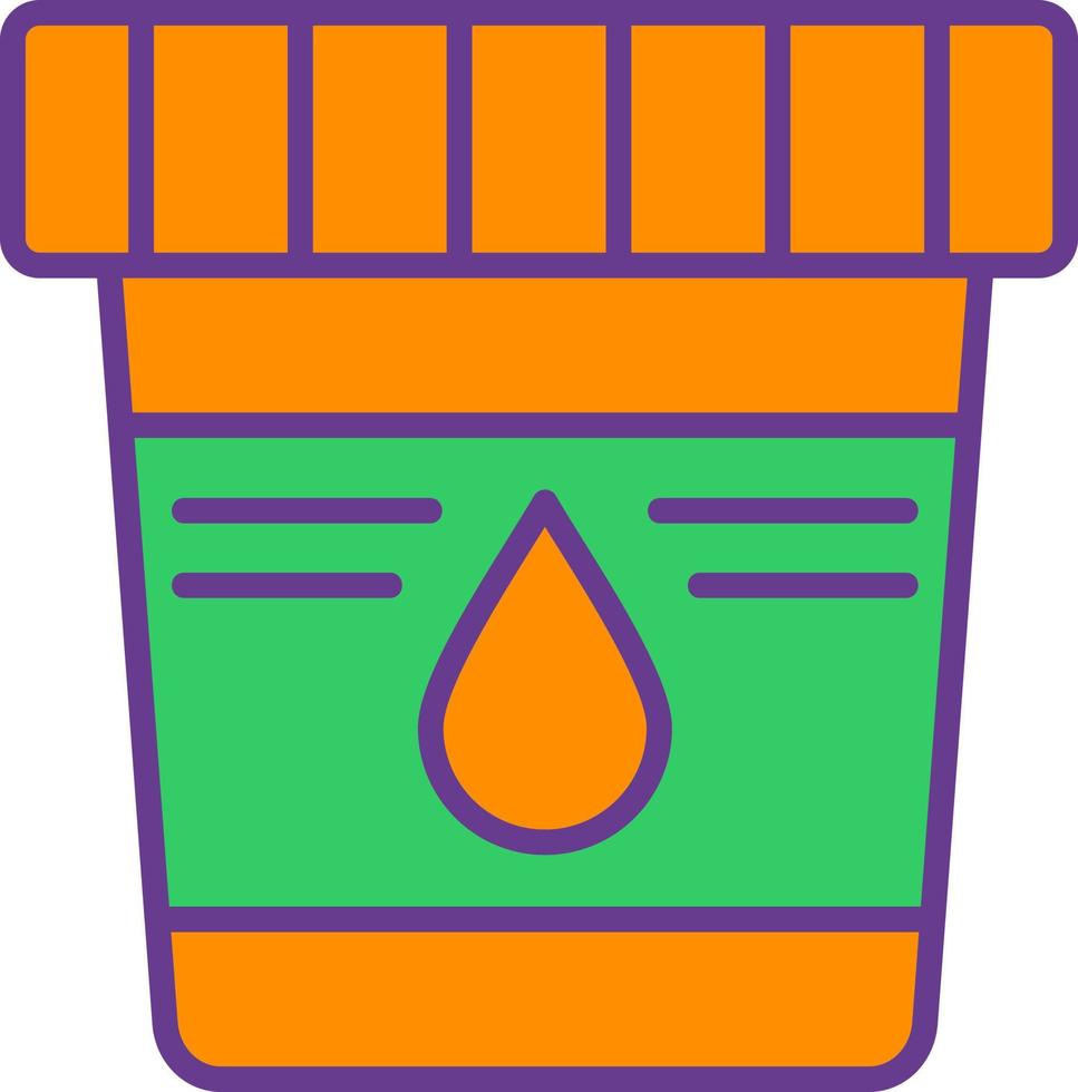 Urine Sample Creative Icon Design vector