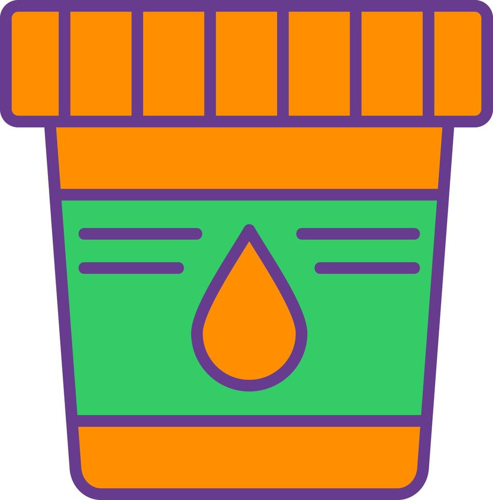 Urine Sample Creative Icon Design vector