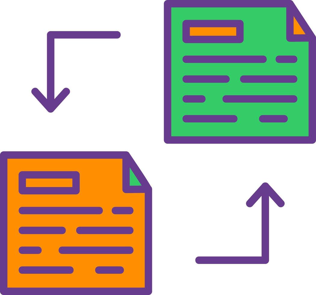File Transfer Creative Icon Design vector