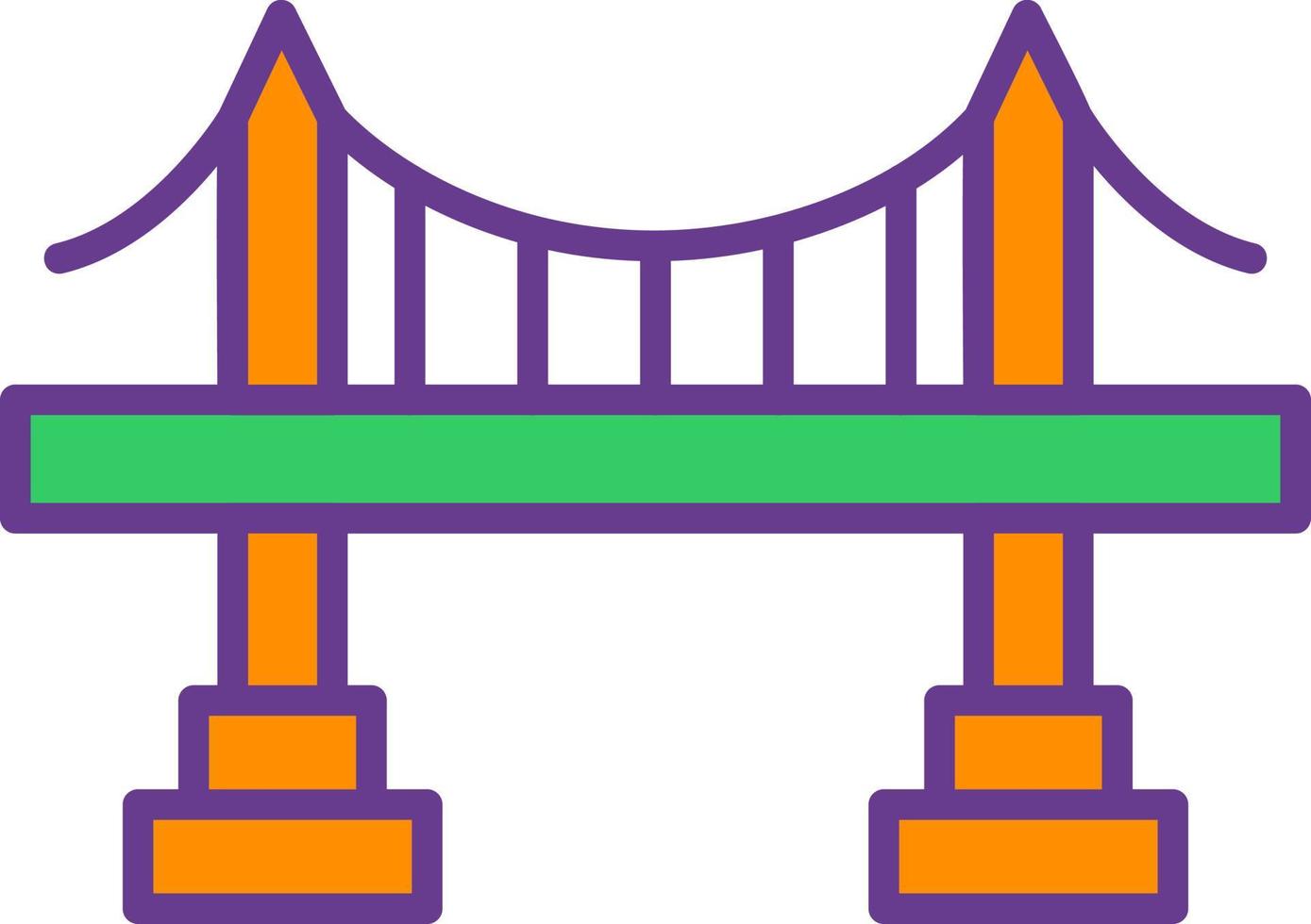 Bridge Creative Icon Design vector