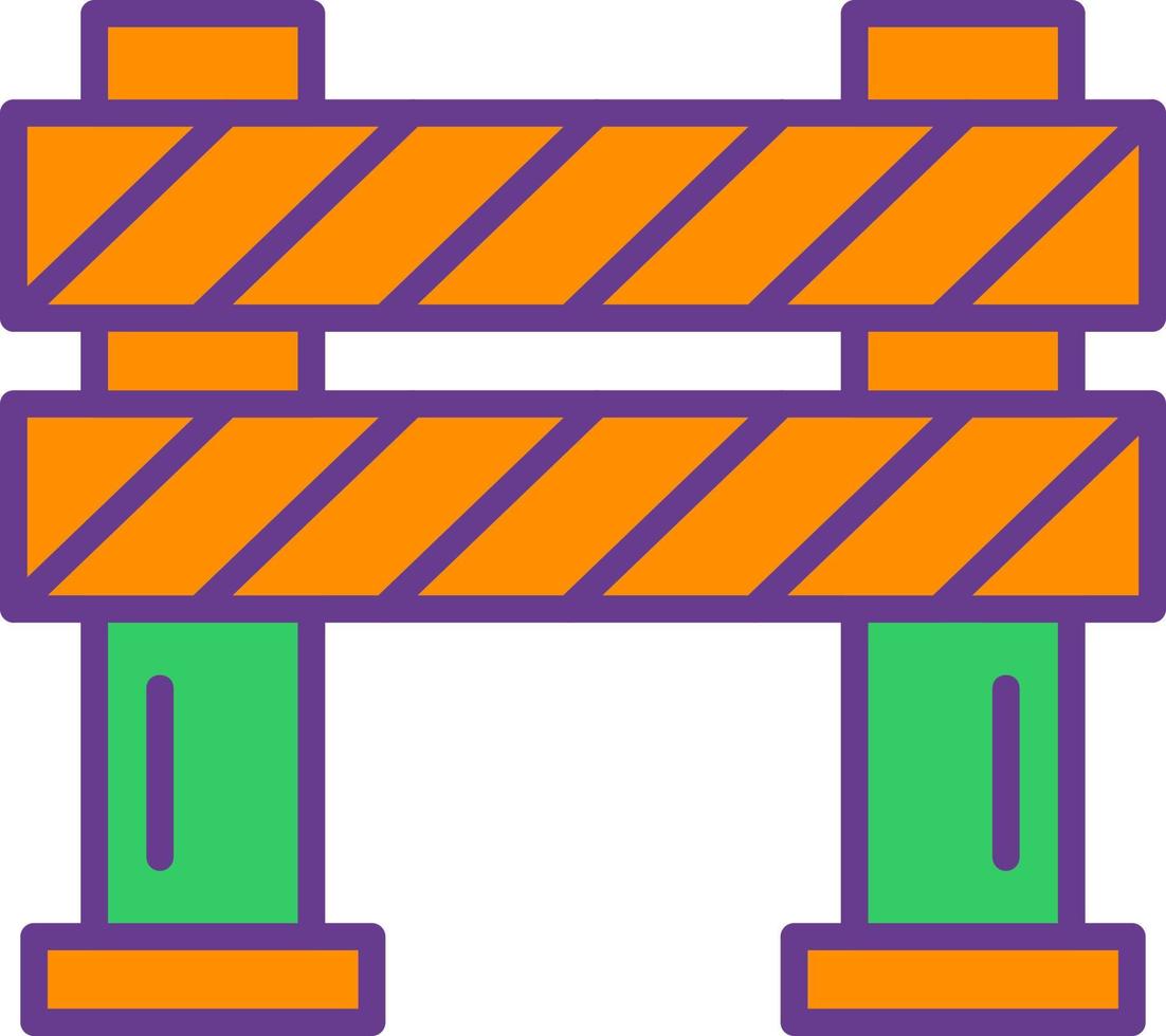 Barrier Creative Icon Design vector