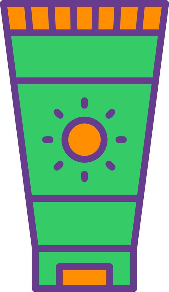Sunscreen Creative Icon Design vector